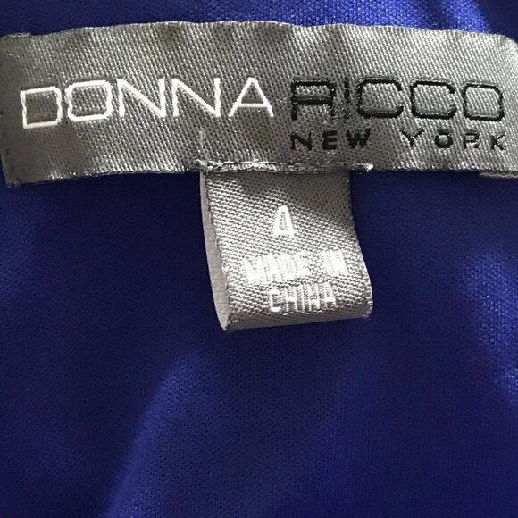 Donna Ricco New York Sleeveless Accordion Pleats High Low Cocktail Dress - Picture 3 of 13